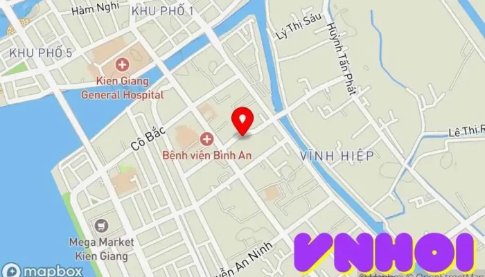 bản đồ của Chùa Sắc Tứ Tam Bảo Chùa phật giáo trong Kiên Giang