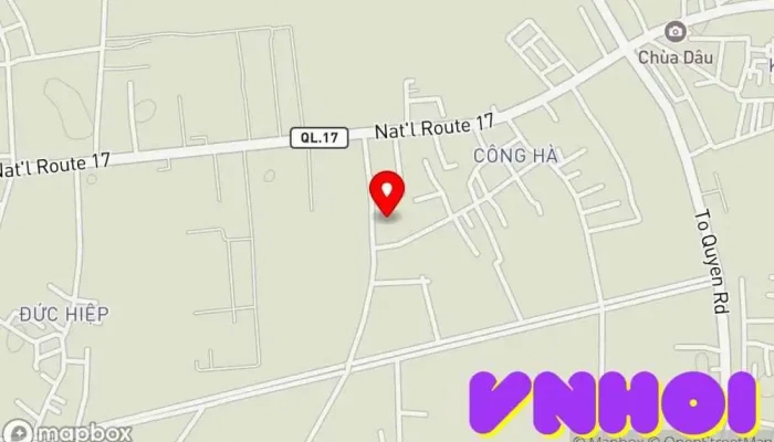 bản đồ của Chùa Tổ (Phúc Nghiêm Tự) Man Nương Chùa phật giáo trong Bắc Ninh