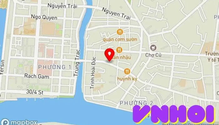 bản đồ của Cinestar Mỹ Tho Rạp chiếu phim trong Tiền Giang
