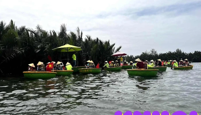 Coconut Basket Boat -    Coconut Village   Cooking Class   Hong Familytours Hong Rung Dua Moi Nhat - Quảng Nam