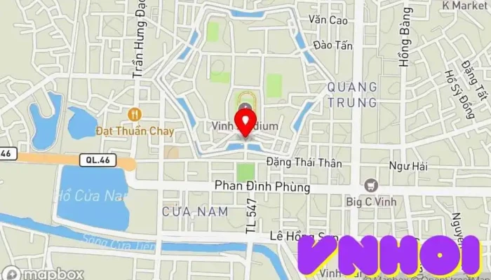 bản đồ của Cổng Thành Nghệ An Điểm mốc lịch sử trong Nghệ An