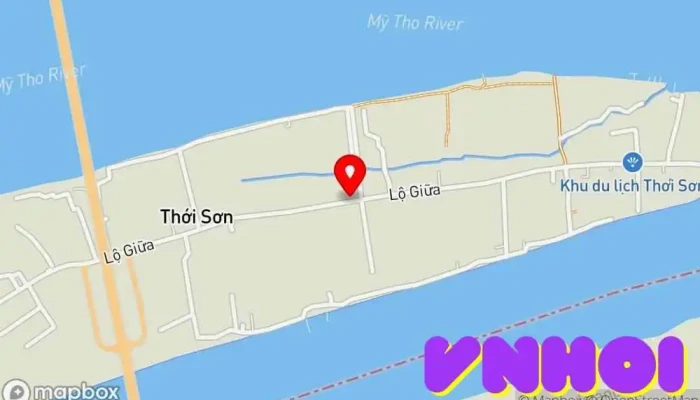 bản đồ của Công Ty Du Lịch Mêkông Thới Sơn Văn Tài & Thùy Dương Điểm thu hút khách du lịch, Trung tâm thương mại trong Tiền Giang