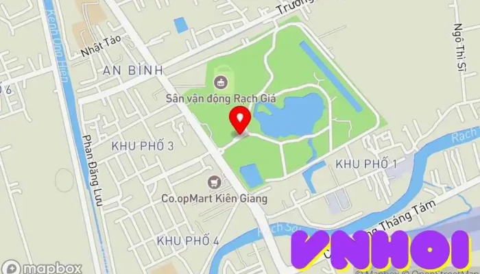 bản đồ của Công viên An Hòa Công viên trong Kiên Giang