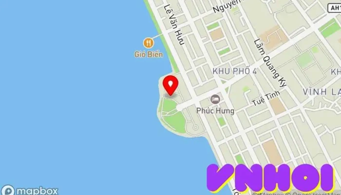 bản đồ của Công viên Bãi Dương Công viên trong Kiên Giang