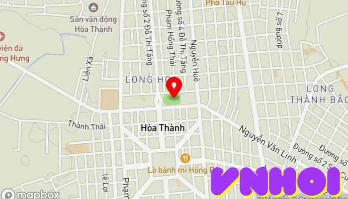 bản đồ của Công viên Hòa Thành Công viên, Máy bay, Doanh nghiệp bán vé sự kiện, Sân khấu, Điểm thu hút khách du lịch trong Tây Ninh