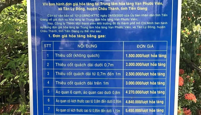 Cong Vien Nghia Trang Van Phuoc Vien Citenco Moi Nhat - Tiền Giang