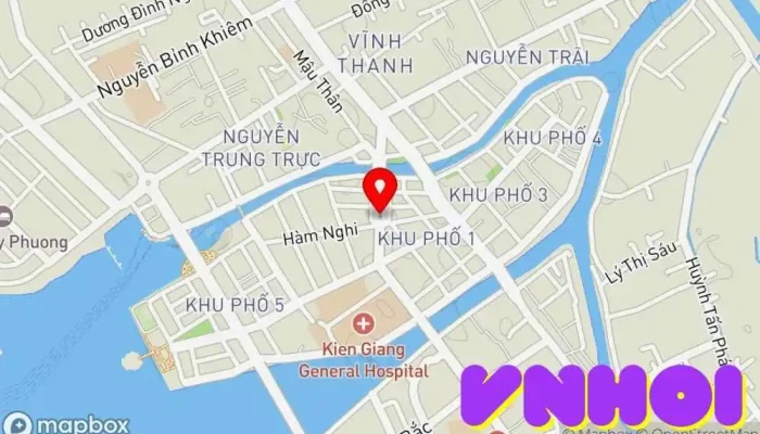 bản đồ của Công viên Nguyễn Trung Trực Công viên trong Kiên Giang