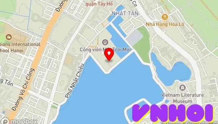 bản đồ của Công viên nước Hồ Tây Công viên nước, Sân chơi, Điểm thu hút khách du lịch trong Hà Nội