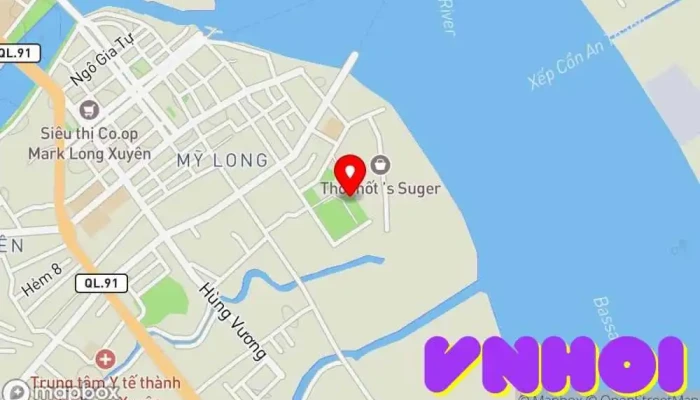 bản đồ của Công viên nước Sao Vàng Công viên nước trong An Giang