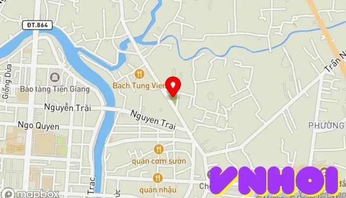 bản đồ của Công viên Vĩnh Tràng Công viên trong Tiền Giang