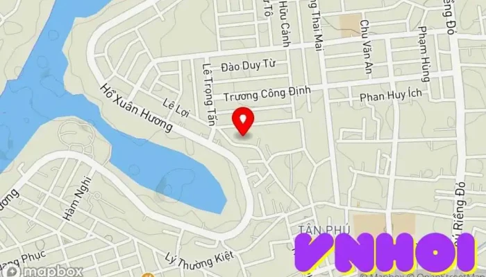 bản đồ của Công Viên Xoài Công viên trong Bình Phước
