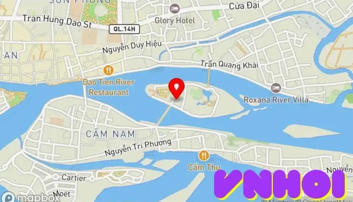bản đồ của Đảo Ký ức Hội An Công viên giải trí trong Quảng Nam
