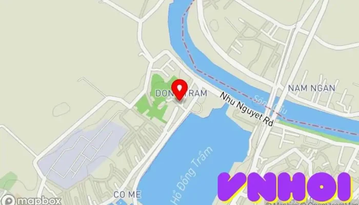bản đồ của Đền Bà Chúa Kho Địa điểm hành hương, Nơi thờ cúng, Điểm thu hút khách du lịch trong Bắc Ninh