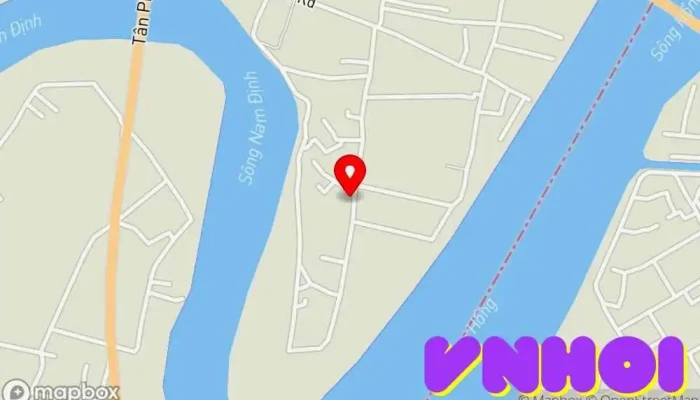 bản đồ của Đền Cây Quế Nơi thờ cúng trong Nam Định