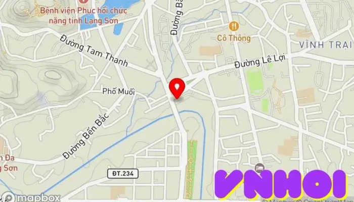 bản đồ của Đền Kỳ Cùng Nơi thờ cúng, Địa điểm hành hương, Điểm đến tôn giáo, Điểm thu hút khách du lịch trong Lạng Sơn