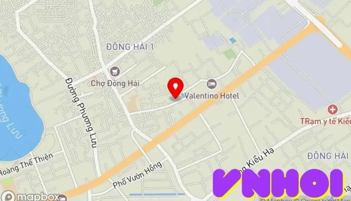 bản đồ của Đền Phú Xá Nơi thờ cúng, Điểm thu hút khách du lịch trong Hải Phòng