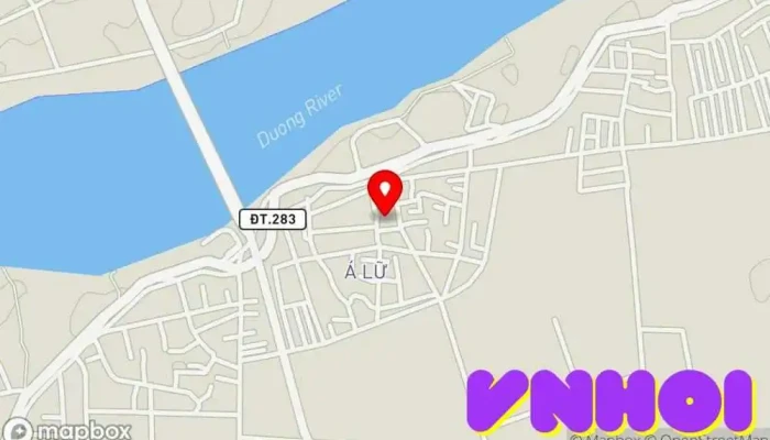 bản đồ của Đền thờ Kinh Dương Vương Nơi thờ cúng trong Bắc Ninh