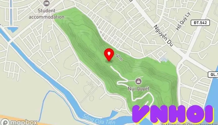 bản đồ của Đền Thờ Vua Quang Trung. Nơi thờ cúng, Điểm đến tôn giáo, Điểm thu hút khách du lịch trong Nghệ An