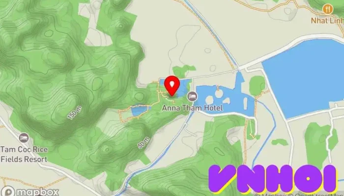 bản đồ của Đền Thung Nắng Nơi thờ cúng trong Ninh Bình