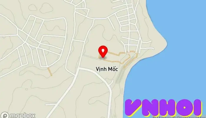 bản đồ của Địa đạo Vịnh Mốc Điểm mốc lịch sử trong Vịnh Mốc