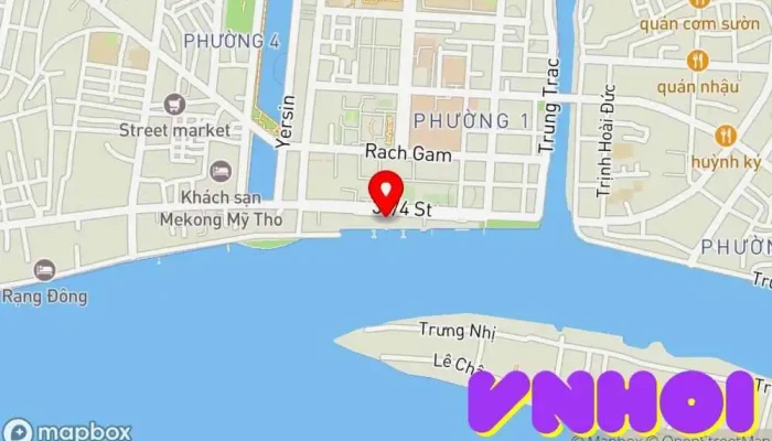 bản đồ của Điểm đón khách Công ty Thương mại Du lịch Vietstar Điểm thu hút khách du lịch trong Tiền Giang
