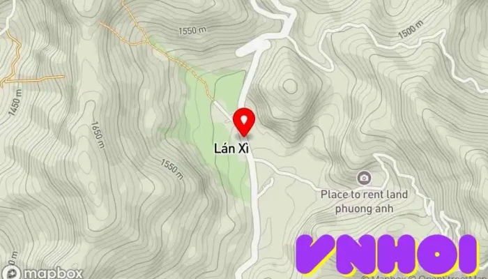 bản đồ của Điểm ngắm Hoa đào Phố Cáo Điểm thu hút khách du lịch trong Hà Giang