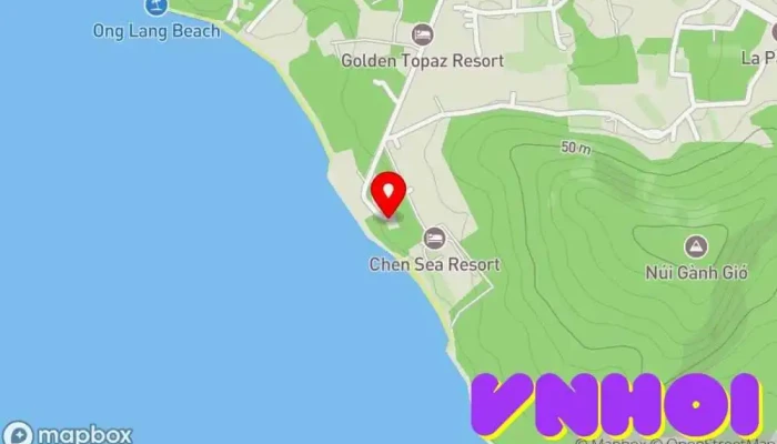 bản đồ của Dinh Bà Lớn Tướng Lê Kim Định Nơi thờ cúng trong Kiên Giang