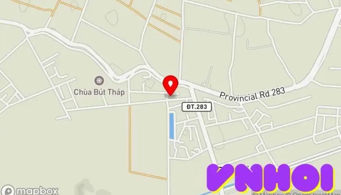bản đồ của Đình Bút Tháp Địa điểm lịch sử trong Bắc Ninh