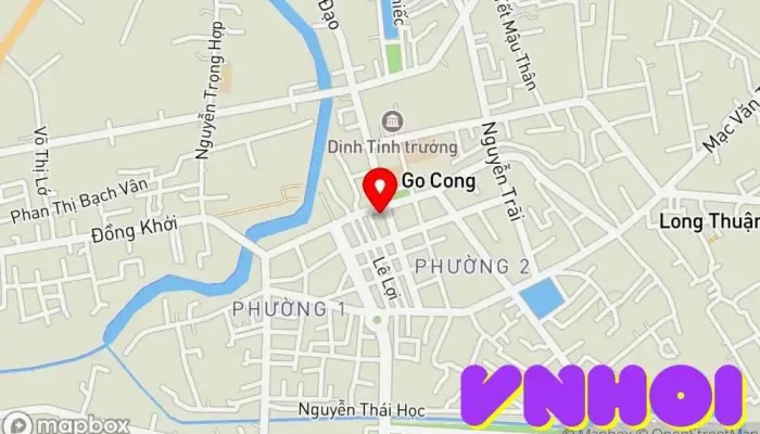 bản đồ của Dinh Đốc phủ Hải Điểm thu hút khách du lịch trong Tiền Giang