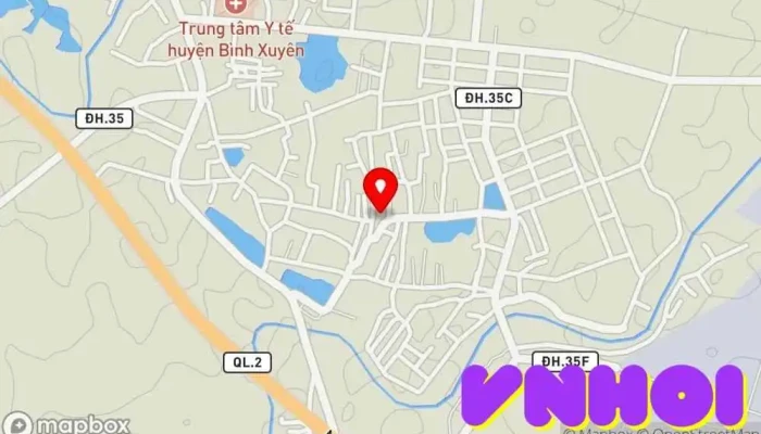 bản đồ của Đình Ngọc Canh Điểm mốc lịch sử, Điểm thu hút khách du lịch trong Vĩnh Phúc