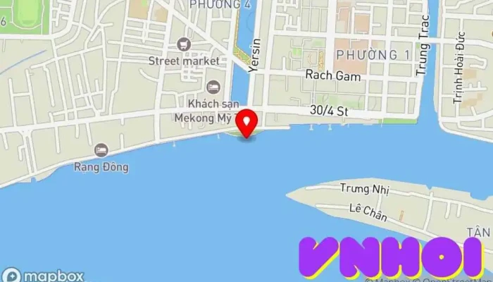 bản đồ của Đón khách tại Cảng du thuyền mỹ tho Văn phòng công ty trong Tiền Giang