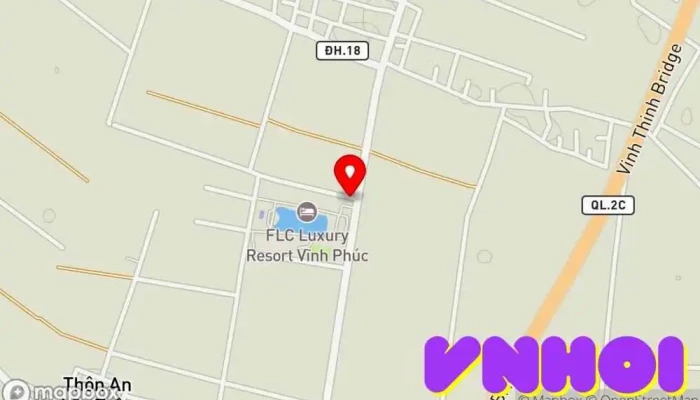 bản đồ của FLC Vinh Phuc Resort Khách sạn nghỉ dưỡng, Trung tâm vui chơi giải trí, Khách sạn, Nhà hàng trong Vĩnh Phúc