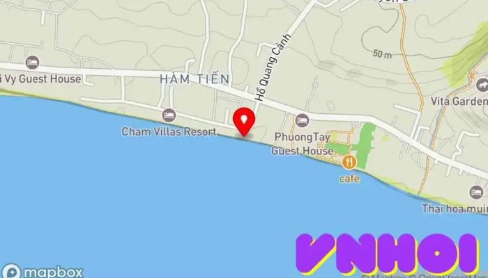 bản đồ của Fresh coco beach Điểm thu hút khách du lịch trong Bình Thuận