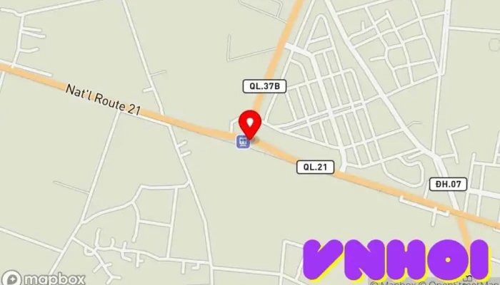 bản đồ của Ga Bình Lục Nhà ga trong TT. Bình Mỹ