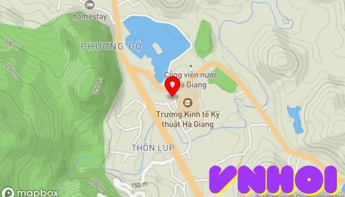 bản đồ của Ha Giang Hoppers Hostel and Tour Nhà trọ, Nhà điều hành du lịch, Trung tâm thông tin du lịch trong Hà Giang