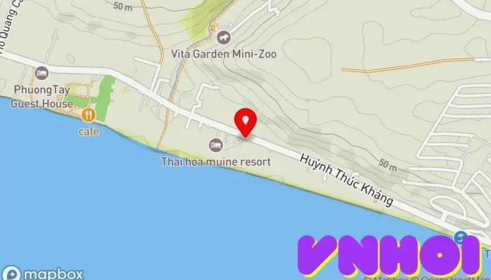 bản đồ của Hanna Beach Điểm thu hút khách du lịch trong Bình Thuận