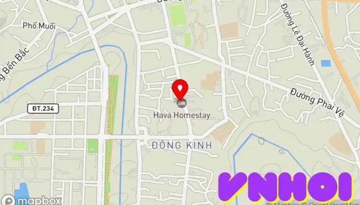 bản đồ của Hava Homestay Khách sạn, Đại lý cho thuê xe máy, Lưu trú nhà dân, Đại lý cho thuê nhà nghỉ trong Lạng Sơn