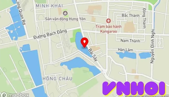 bản đồ của Hồ bán nguyệt Hồ trong Hưng Yên