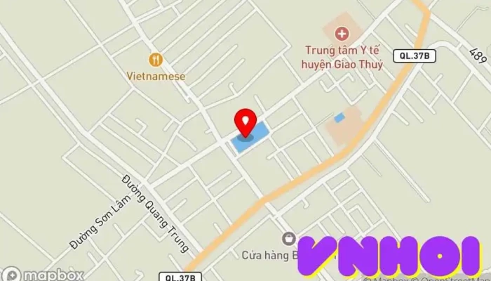 bản đồ của Hồ Giao Thuỷ Công viên trong Nam Định