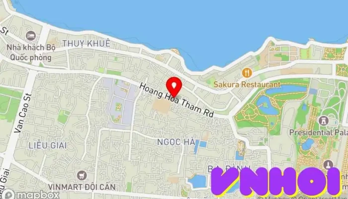 bản đồ của Hoàng Việt Travel - Hoàng Hoa Thám Đại lý du lịch tham quan, Đại lý du lịch, Nhà điều hành du lịch trong Hà Nội