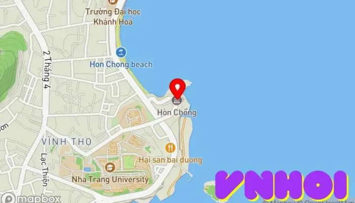 bản đồ của Hội Quán Vịnh Nha Trang Điểm thu hút khách du lịch trong Khánh Hòa