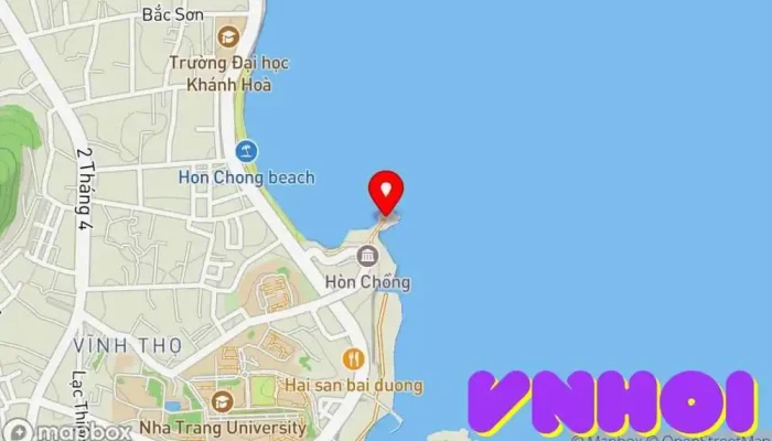 bản đồ của Hòn Chồng Điểm thu hút khách du lịch, Thắng cảnh trong Khánh Hòa