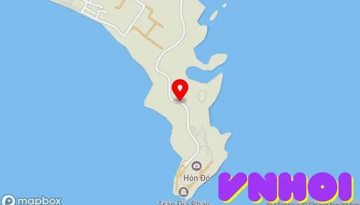 bản đồ của Hòn Đỏ Thắng cảnh trong Ninh Thuận