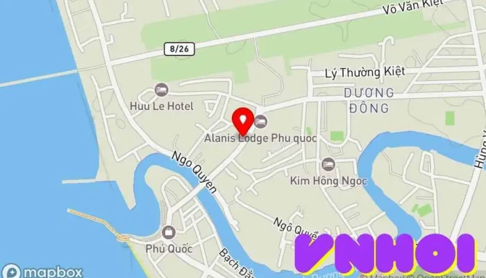 bản đồ của Hưng Quốc Tự Chùa trong Kiên Giang