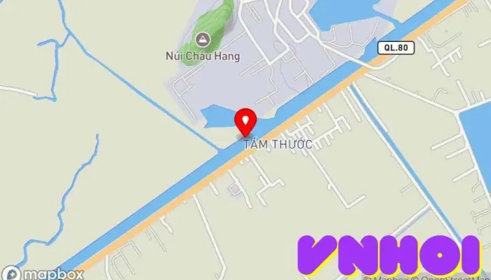 bản đồ của kênh Ba Hòn Kênh đào trong Kiên Giang