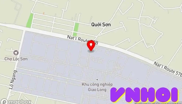bản đồ của Khu Công Nghiệp Giao Long Khu thương mại trong Bến Tre