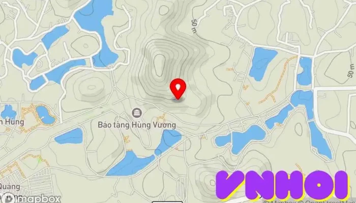 bản đồ của Khu Di Tích Đền Hùng Điểm mốc lịch sử trong Núi Nghĩa Lĩnh