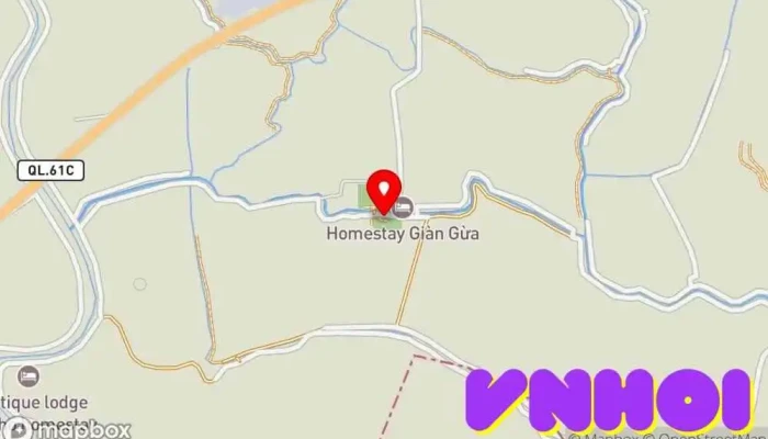 bản đồ của Khu di tích Giàn Gừa Nơi thờ cúng trong Cần Thơ