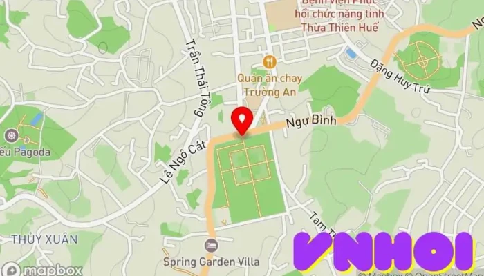 bản đồ của Khu di tích lịch sử Đàn Nam Giao (Huế) Công viên trong Thành phố Huế
