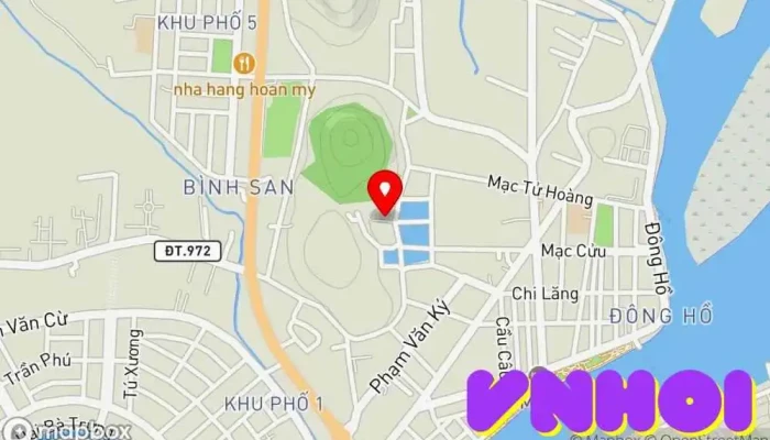bản đồ của Khu Di Tích Lịch Sử Văn Hóa Núi Bình San Bảo tàng lịch sử địa phương trong Kiên Giang